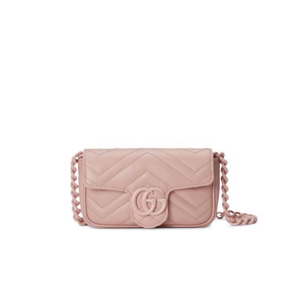 Gucci GG Marmont Belt Bag in Light Pink